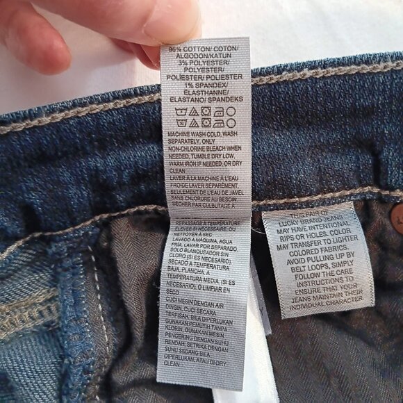 Lucky Brand Bridgette Skinny Dark Wash Blue Jeans Women's Size 26 - Picture 4 of 16